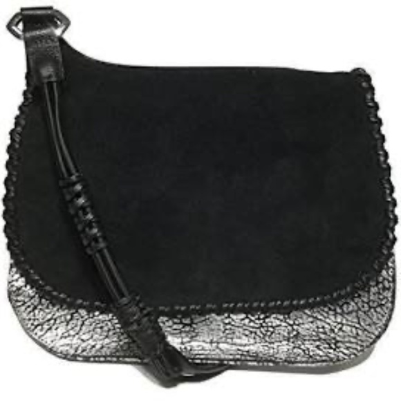 orYany Leather/Suede Flap Shoulder Bag NWT - Picture 1 of 7